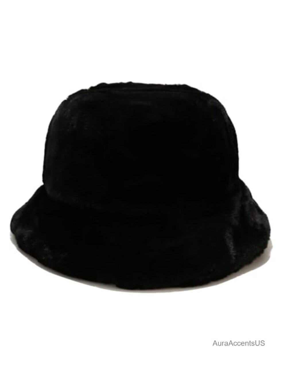 Faux Fur Fuzzy Bucket Hat Fluffy Warm Winter Hat for Women